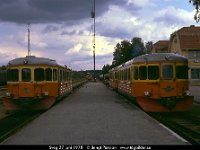 02948  Sveg 27 juni 1978 : Bildbeställning, Sv motorvagnar, SvK 16 Östersund--Mora sommar, Sveg, Svenska järnvägslinjer, Svenska tåg, Webbalbum